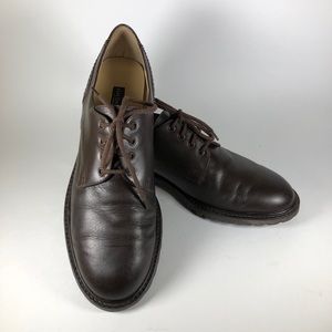 G. H. Bass Men’s Oxford Brown Leather Lace Up 10M